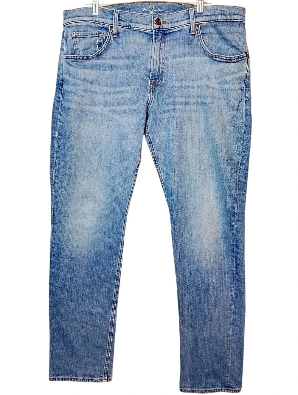 The Straight Light Wash 7 For All Mankind Jeans 38X32